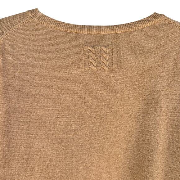Nili Lotan Cashmere Boyfriend Sweater Size XS in Camel Boxy Fit - Picture 5 of 7
